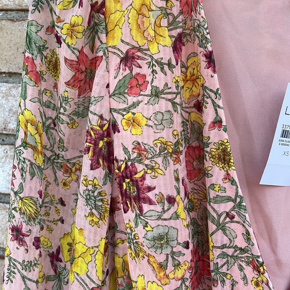 NWT Loft floral pink dress size XS - Picture 7 of 9